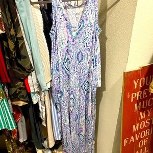 Paisley latched mama cocoon maxi dress
